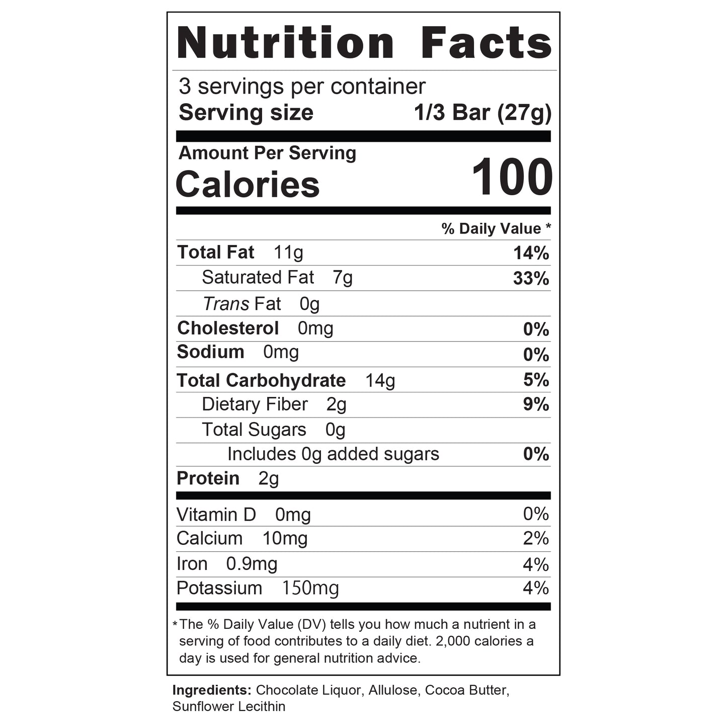 ゼロ板チョコレート