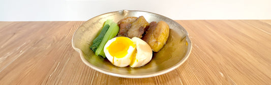 ブラウンアルロースを使った、やさしい甘さの豚の角煮。しっかりとコクがありながら、後味はすっきり。